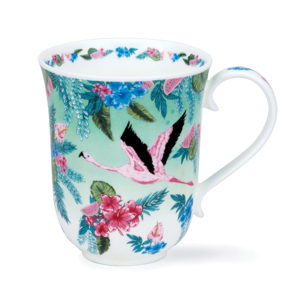 Bild von Dunoon Tasse Laguna Flamingo blau Braemar 
