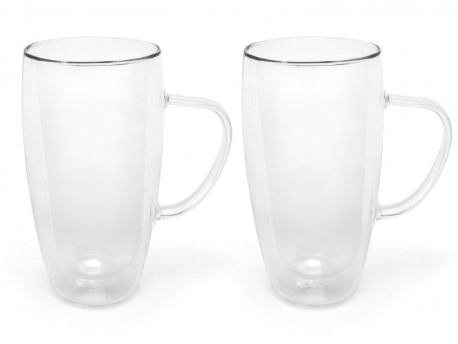Bild von doppelwandiges Glas mit Henkel groß 2er Set
