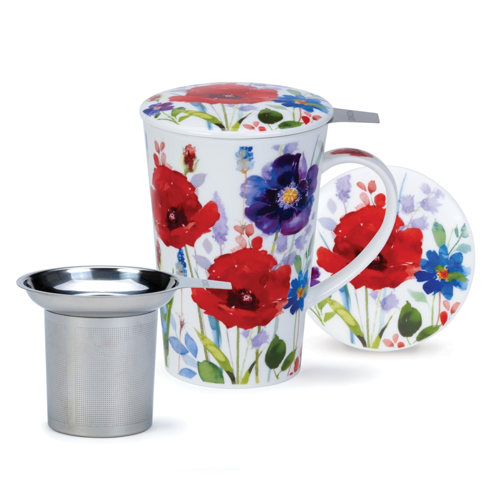 Bild von Dunoon Tasse mit Sieb und Deckel Wild Garden Shetland