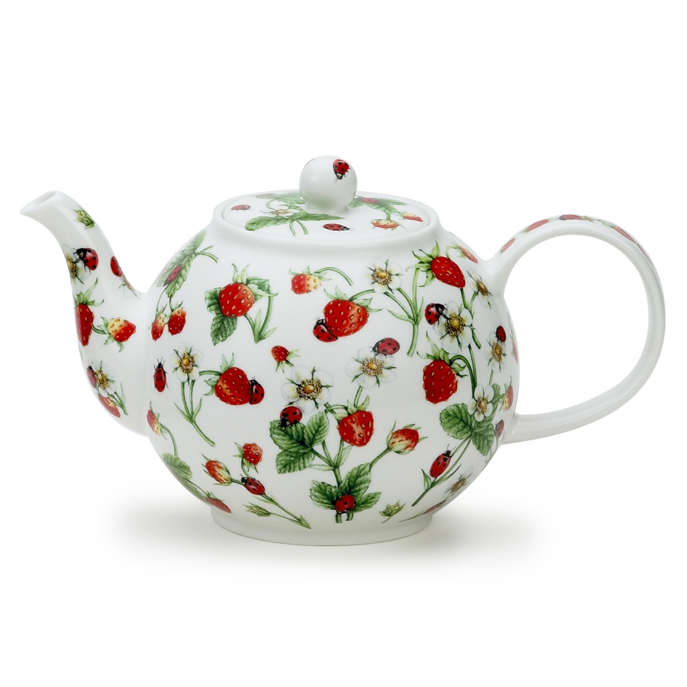 Bild von Dunoon Teekanne Dovedale Strawberry Erdbeeren groß 