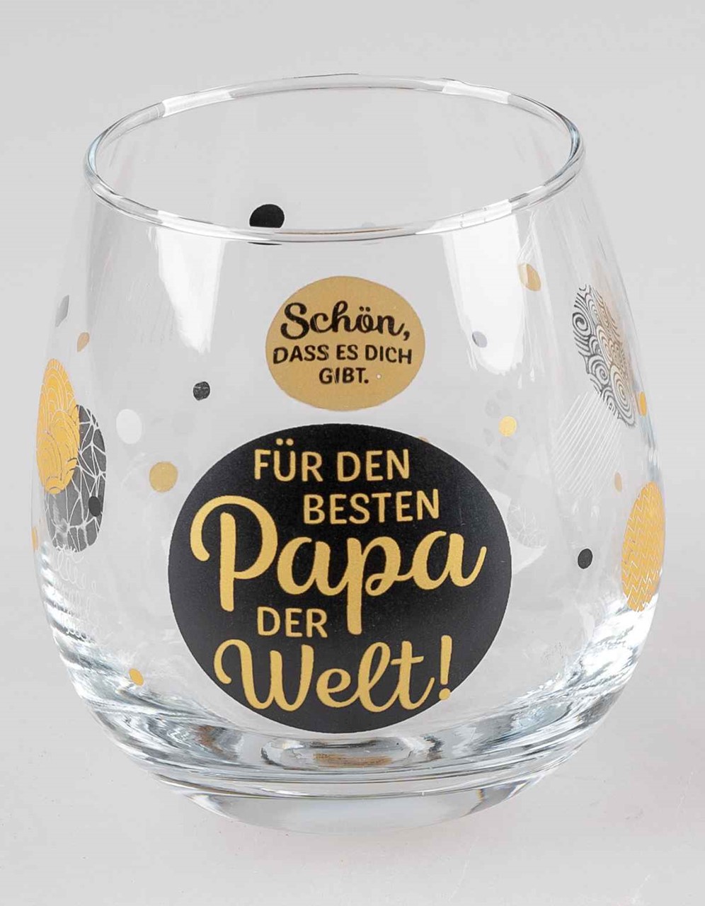 Bild von Glas mit Spruch Für den besten Papa der Welt