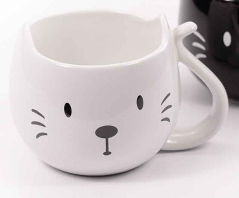 Bild von Trixie weiß Katze Henkelbecher Tasse Cha Cult