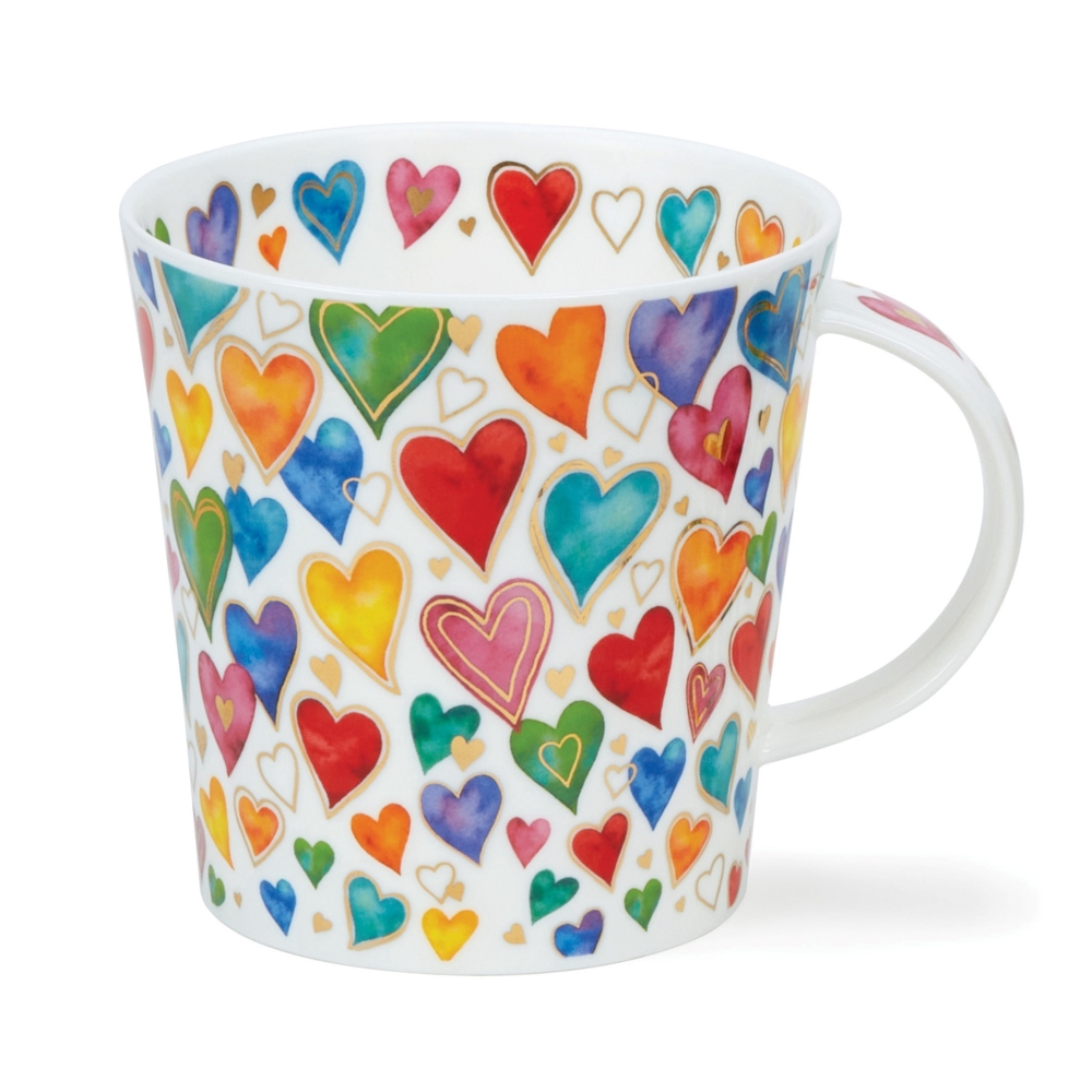 Bild von Dunoon Tasse Dazzle Hearts Herzen mit gold Jumbo Cairngorm