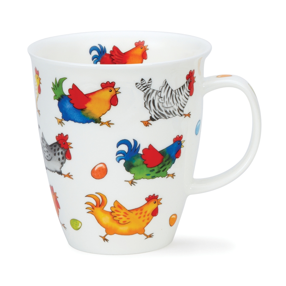 Bild von Dunoon On the Run Chicken Hühner Mug Henkelbecher Nevis