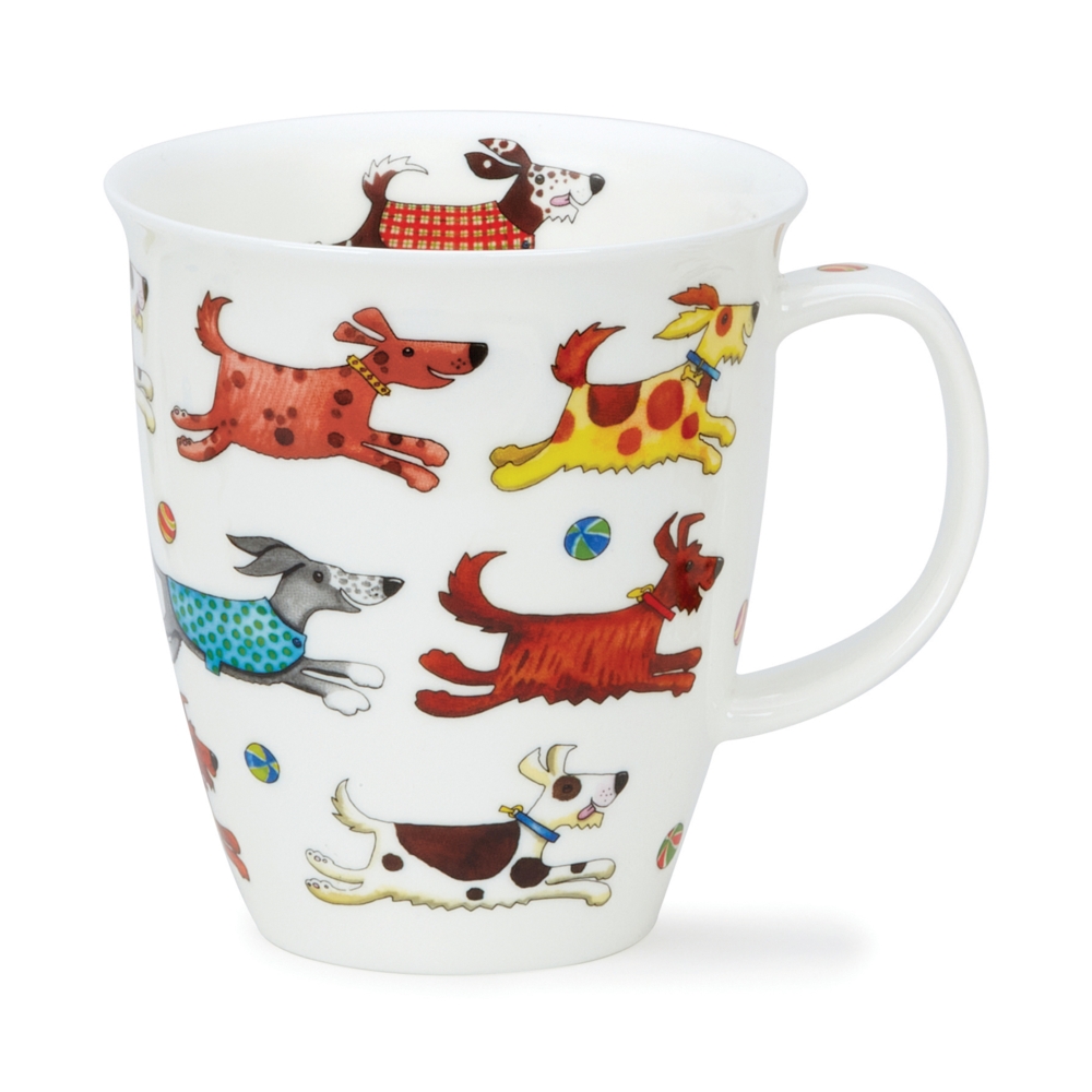 Bild von Dunoon On the Run Dog Hunde Mug Henkelbecher Nevis