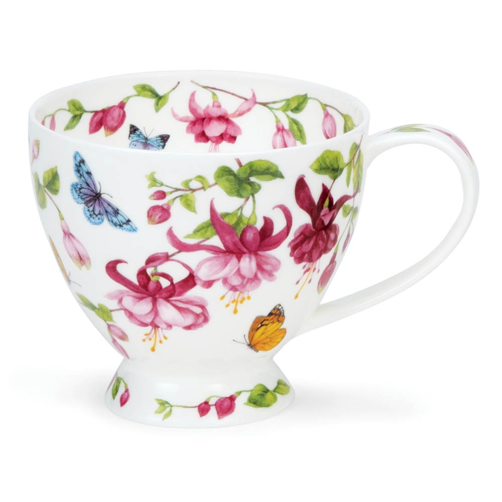 Bild von Dunoon Tasse Skye Papillon Fuchsien Schmetterling Jumbobecher