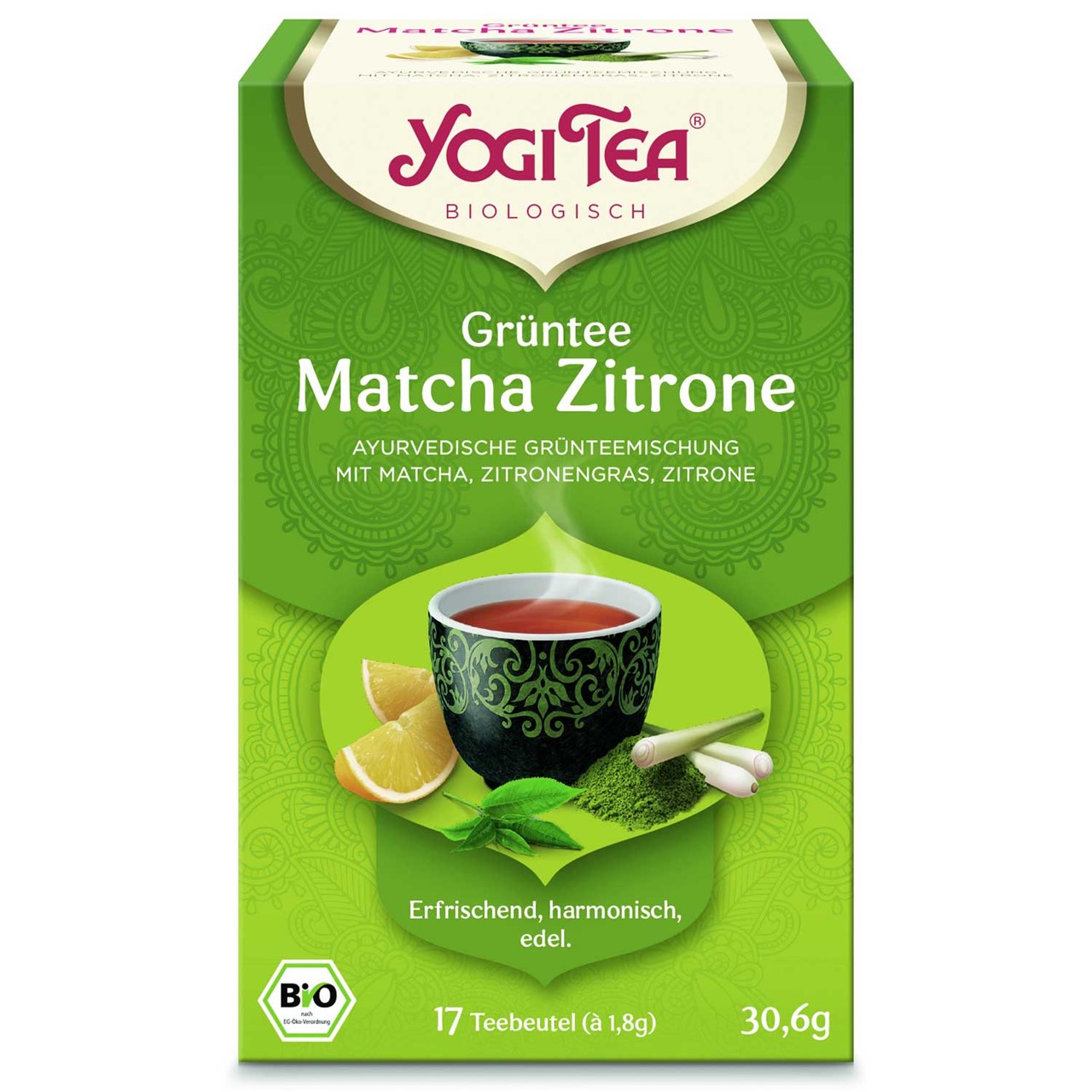 Bild von Grüntee Matcha Zitrone von Yogi Tee bio