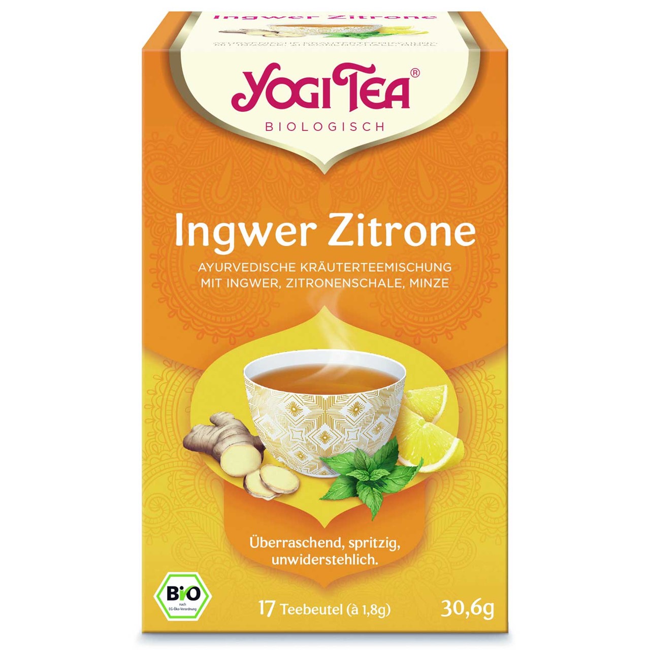 Bild von Ingwer Zitrone Tee von Yogi Tee bio