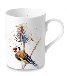 Bild von Kirkham Birds + Teasels Stieglitz Teetasse Kaffeebecher Lucy