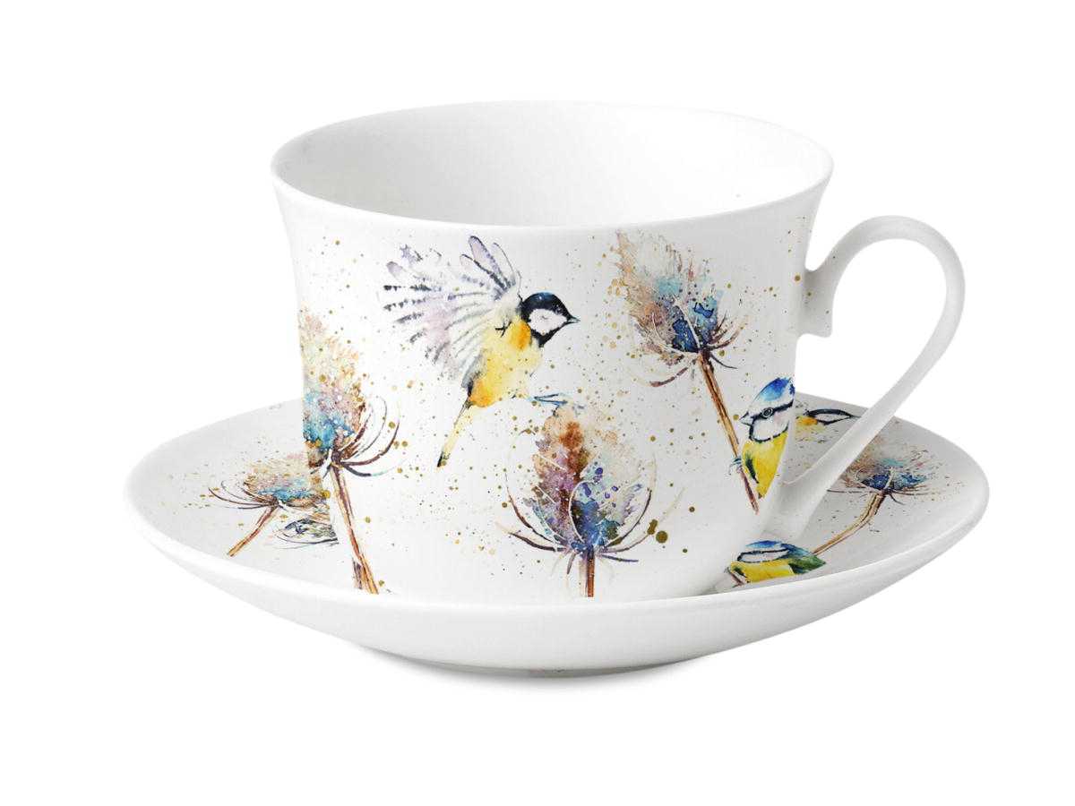 Bild von Birds + Teasels Roy Kirkham Teetassen Jumbo mit Untertasse 