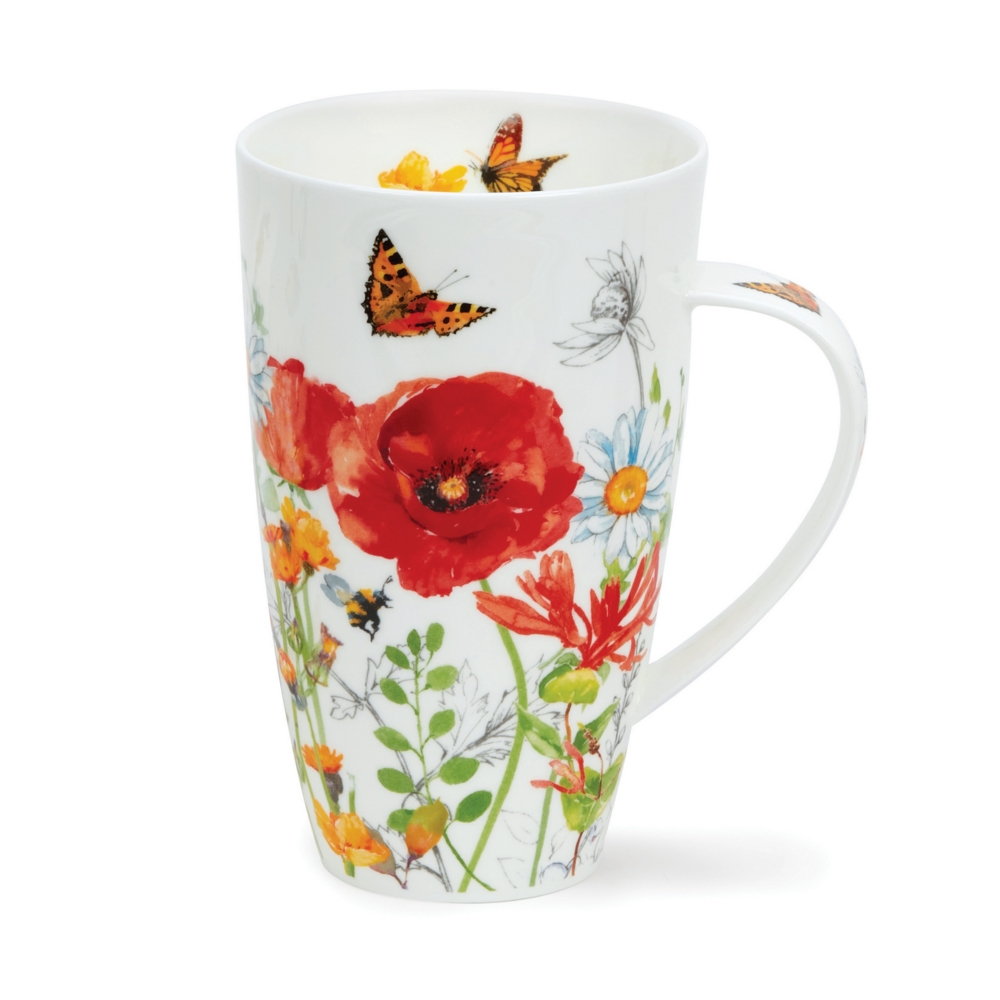 Bild von Dunoon Tasse Jumbobecher Meadow Breeze red Henley 0,55 L