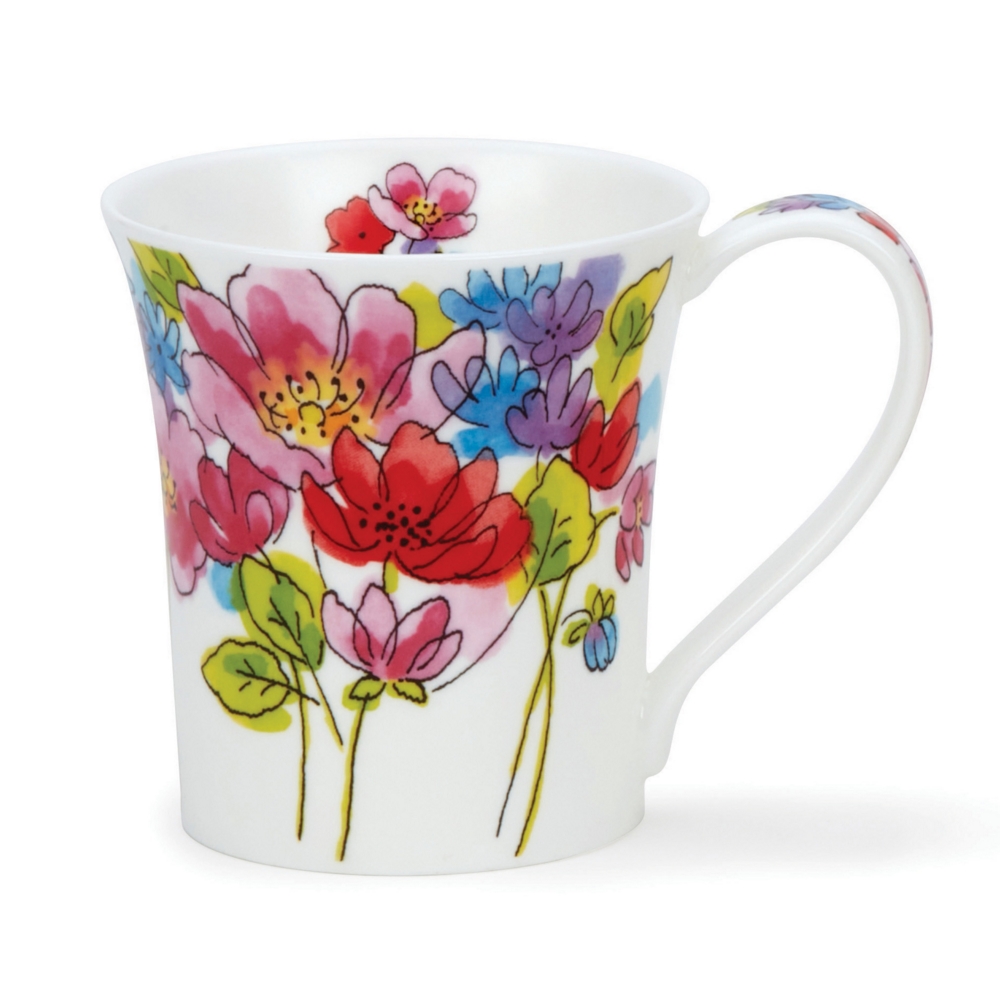 Bild von Dunoon Tasse Inky Florals pink Jura 