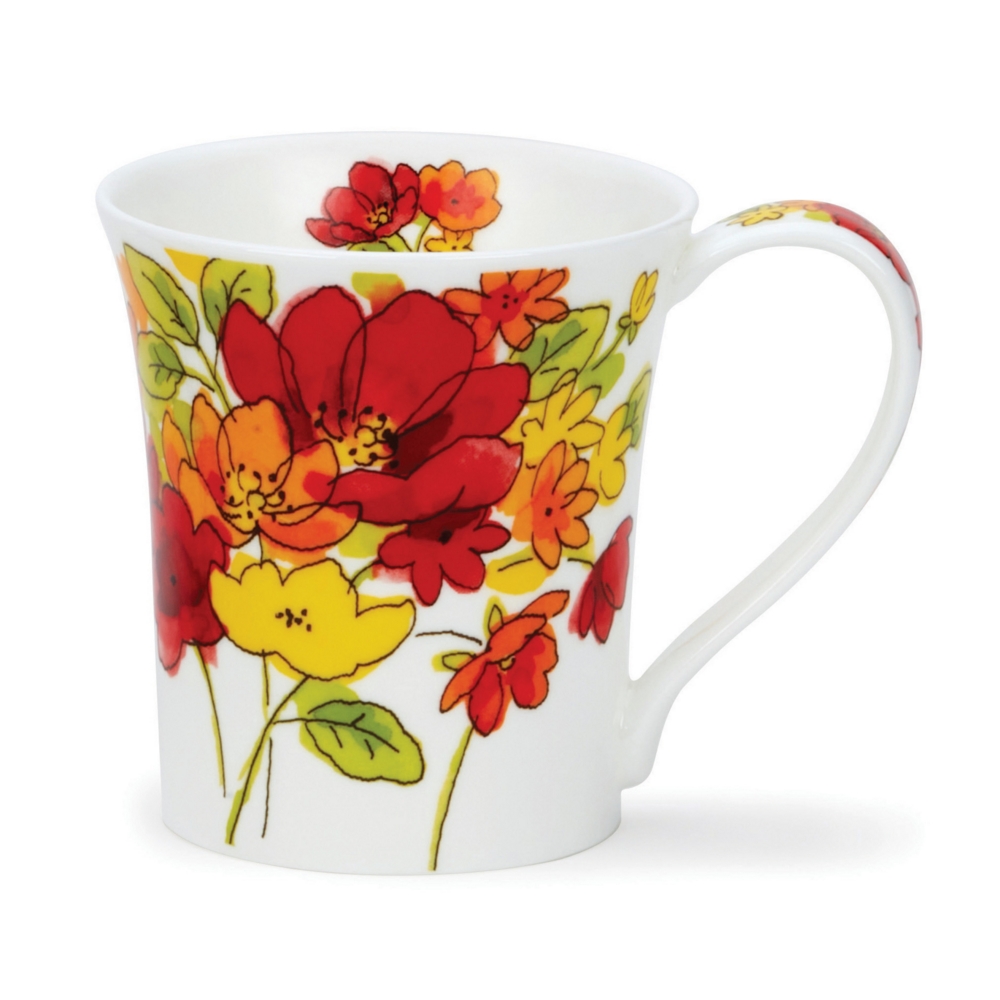 Bild von Dunoon Tasse Inky Florals red Jura 