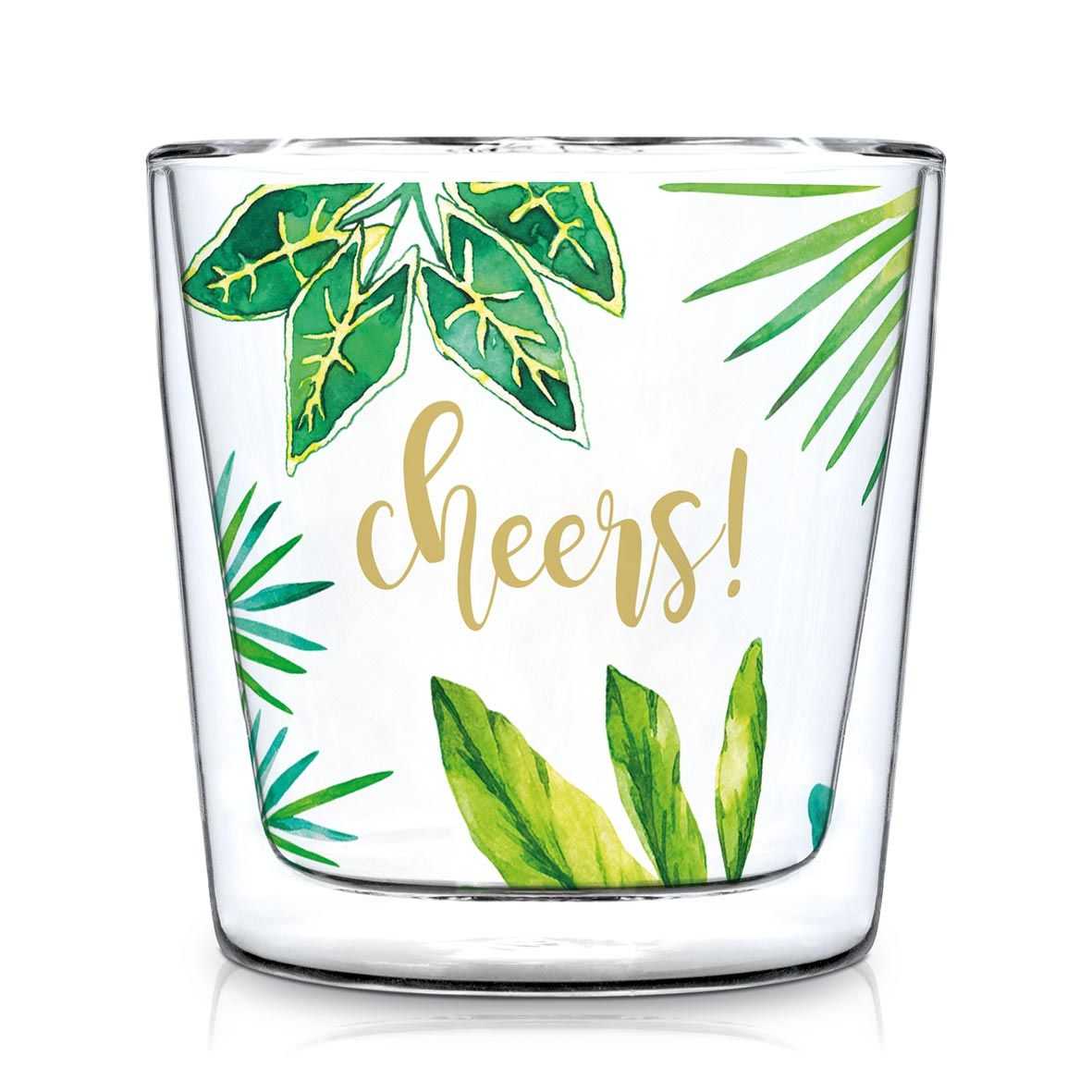 Bild von Jungle Teeglas doppelwandig Glastasse PPD