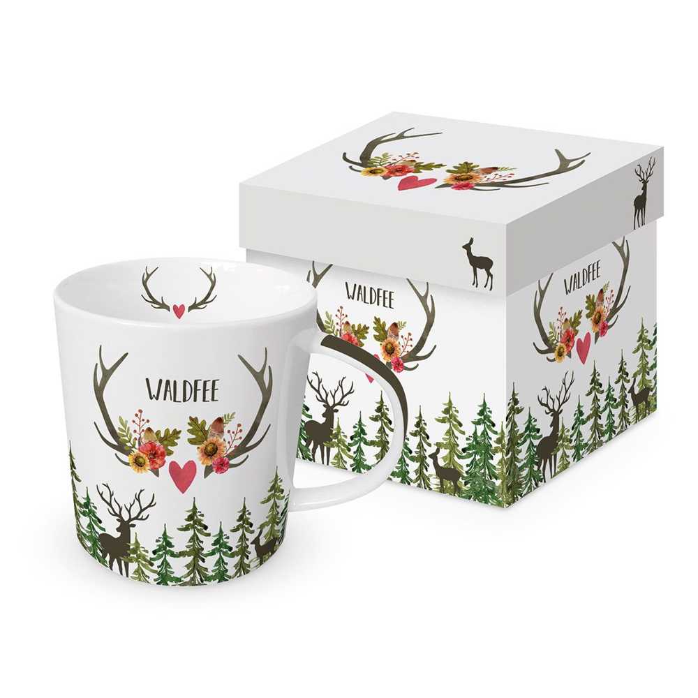 Bild von PPD Tasse Waldfee Trendmug Porzellanbecher mit Geschenkkarton
