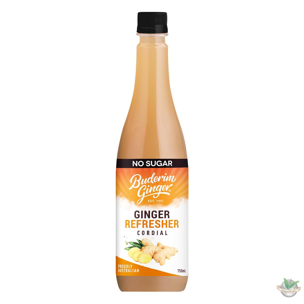 Bild von Ingwer Sirup No Sugar Ginger Refresher zuckerfrei