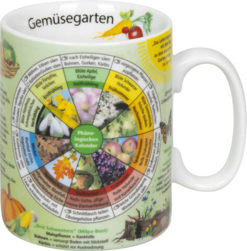 Bild von Gemüsegarten Wissensbecher Henkelbecher Tasse Könitz