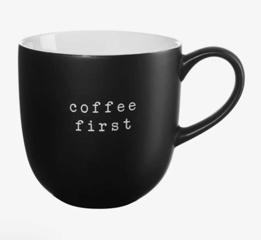 Bild von ASA Selection Tasse Coffee first hey! Henkelbecher 0,35L
