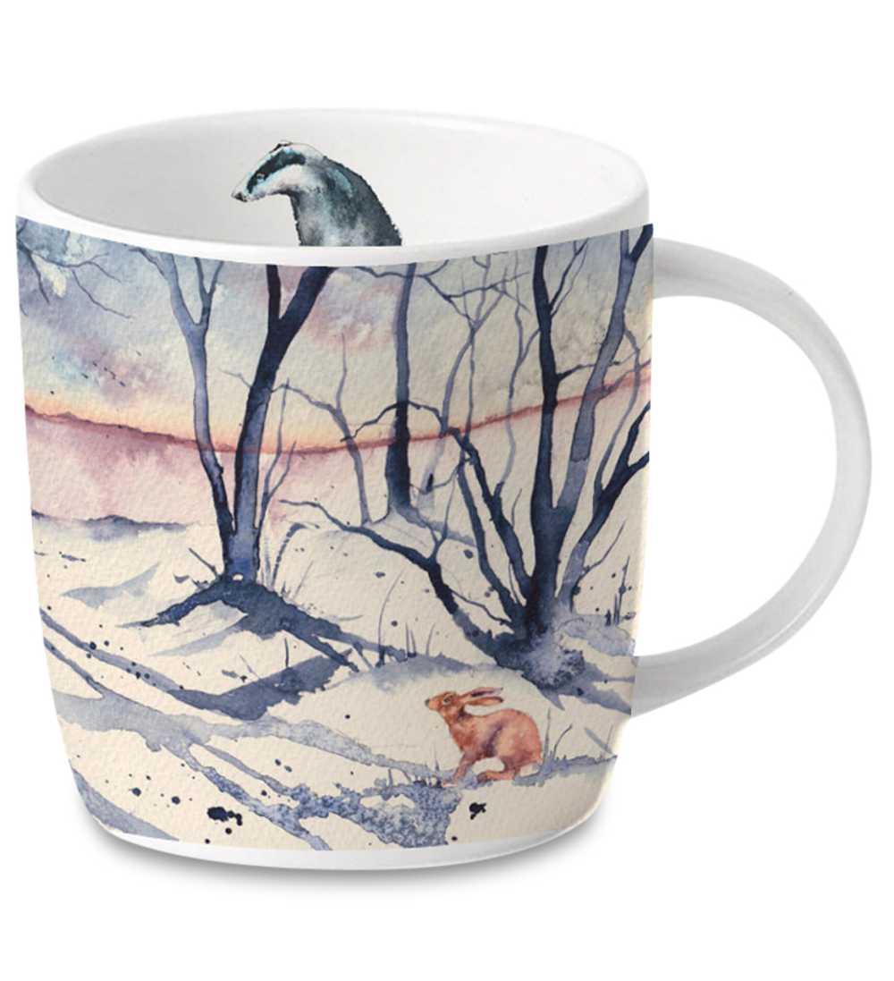 Bild von Roy Kirkham Woodland Hase Kaffeebecher Tasse 