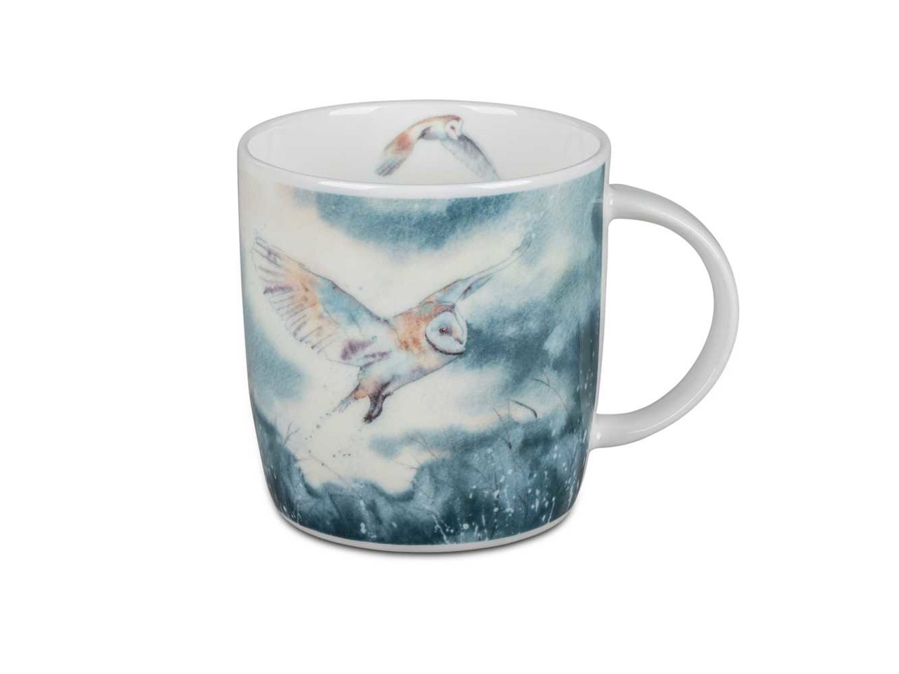 Bild von Roy Kirkham Winter Owl Eule Kaffeebecher Tasse 