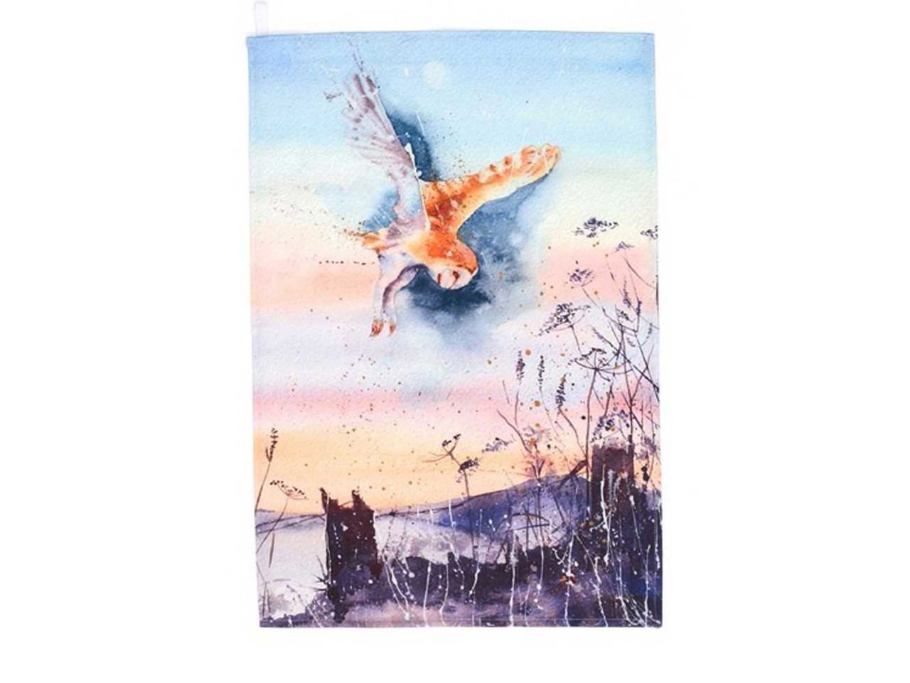 Bild von Geschirrtuch Winter Owl Roy Kirkham