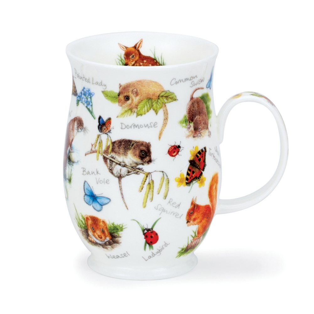 Bild von Dunoon Tasse Animal Life Shrew Red Squirrel Wildtiere Spitzmaus Eichhörnchen Suffolk