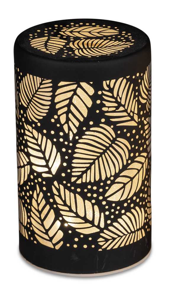 Bild von Deko-Licht LED 15 cm Blatt matt schwarz