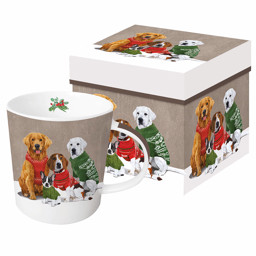 Bild von Sweater Dogs Hunde mit Pulli Porzellanbecher mit Geschenkkarton Trendmug