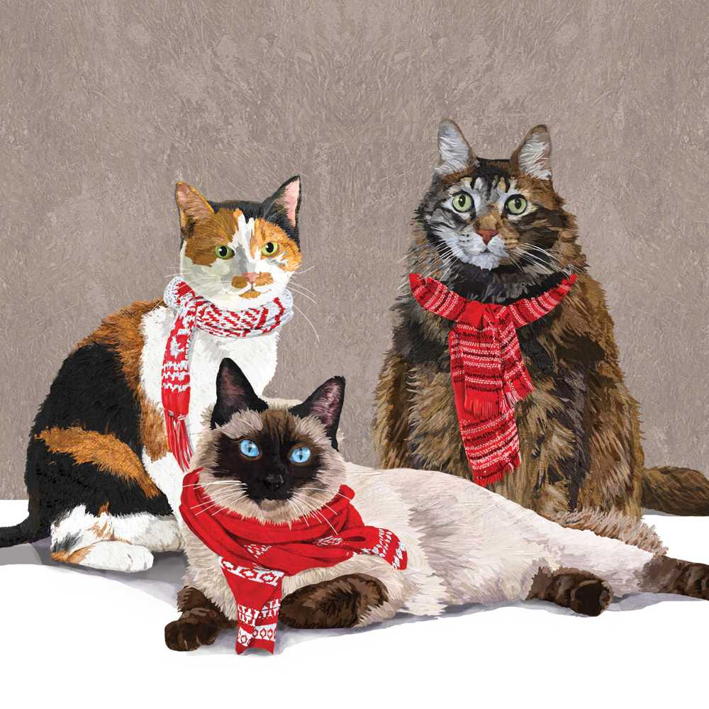 Bild von Scarf Cats Servietten