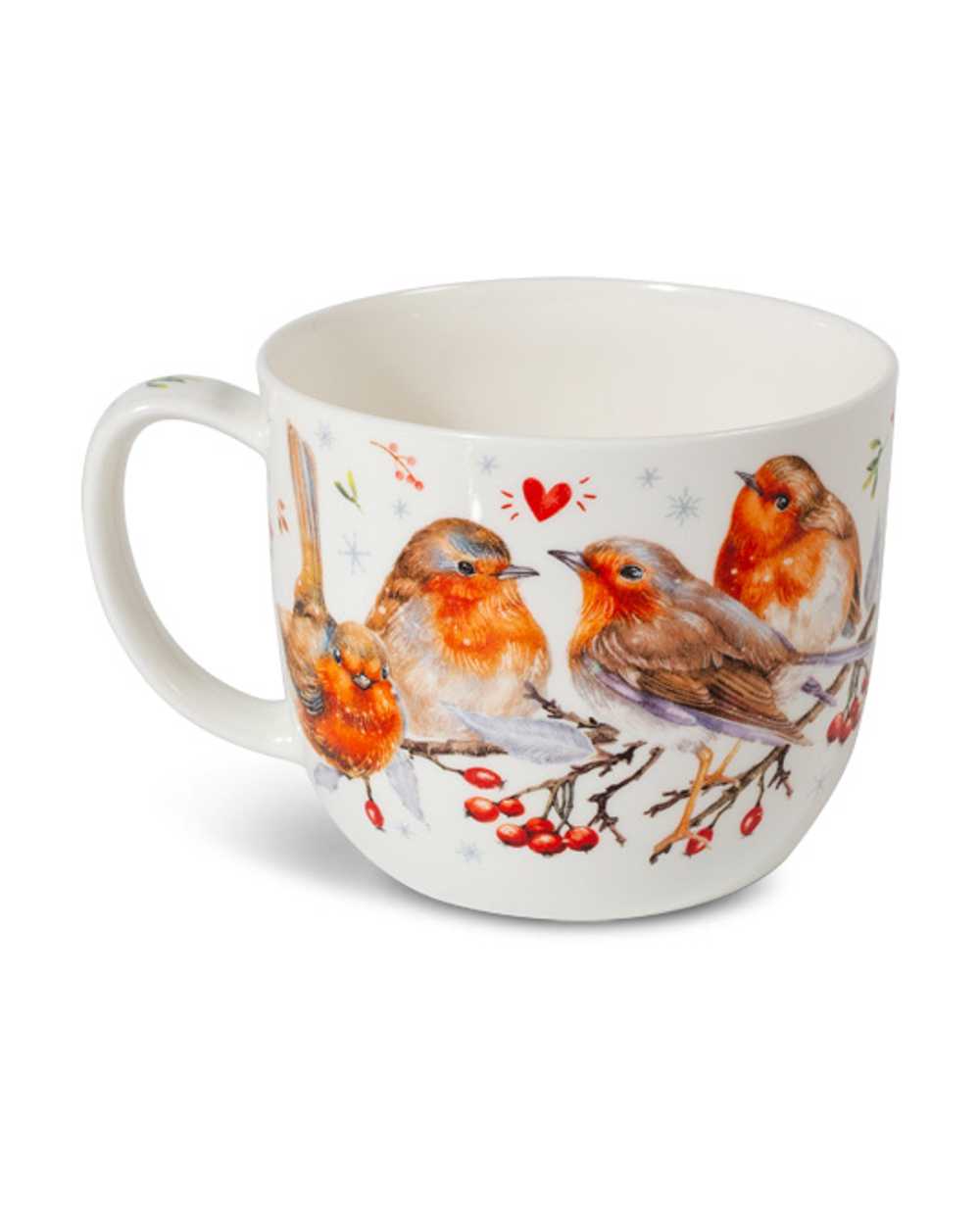 Bild von Jumbobecher Rotkehlchenbande 700 ml Bone China 