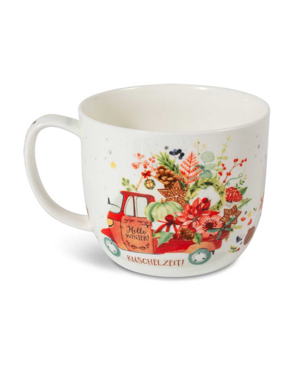 Bild von Jumbobecher Schönes Leben Winter 700 ml Bone China 