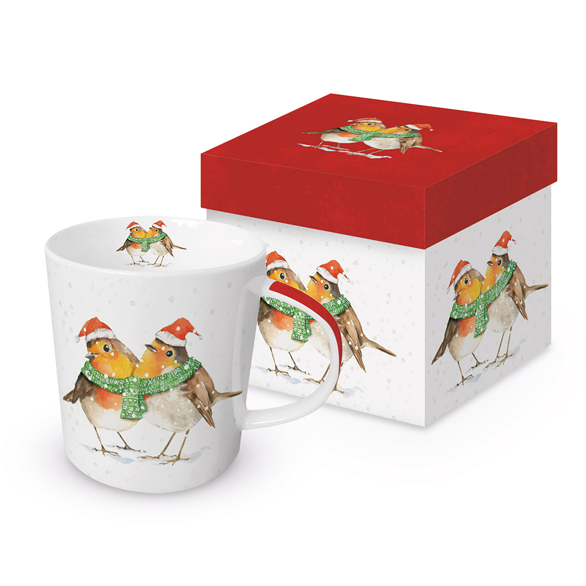 Bild von Frida & Fritz Rotkehlchen Trendmug Porzellanbecher mit Geschenkkarton