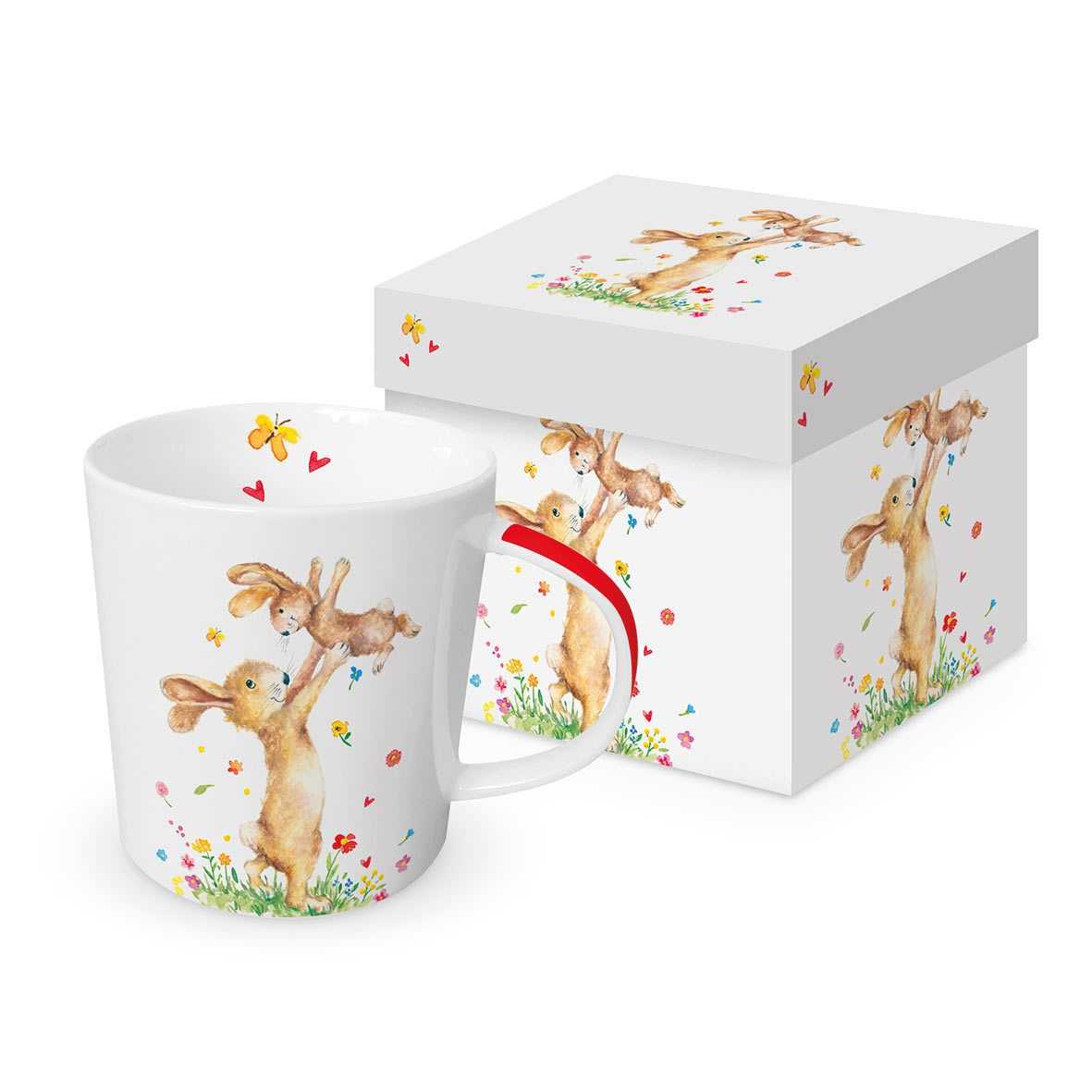 Bild von Hey Easter Hasen Trendmug Porzellanbecher mit Geschenkkarton