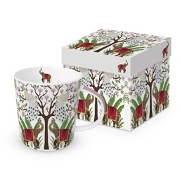 Bild von Elephants & Peacocks Trendmug Porzellanbecher mit Geschenkkarton