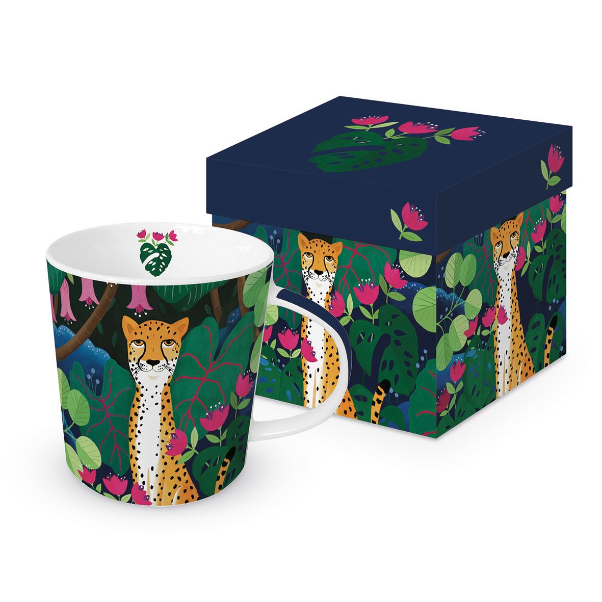 Bild von Cheetah Leopard Trendmug Porzellanbecher mit Geschenkkarton