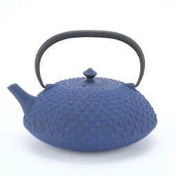 Bild von Wazuqu Hira-Arare japanische Teekanne Gußeisen blau 1,1 L