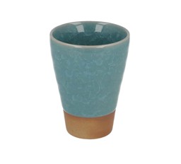 Bild von Kikko blue Cup Teebecher ohne Henkel Steingut