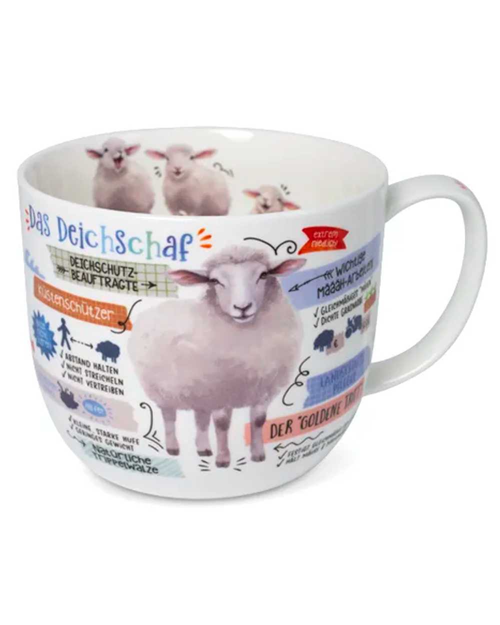 Bild von Jumbobecher Deichschaf 700 ml Fine Bone China 