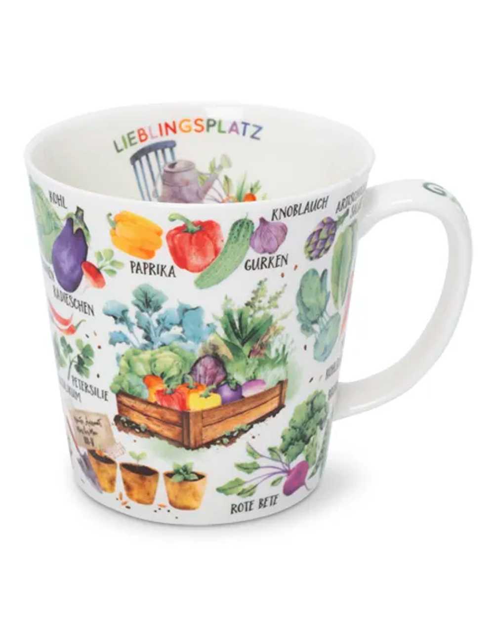 Bild von Gemüsegarten Jumbobecher 500 ml Fine Bone China 