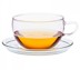 Bild von Trendglas Jena Tea Time S Jumbotasse mit Untertasse und Edelstahlfilter Glastasse