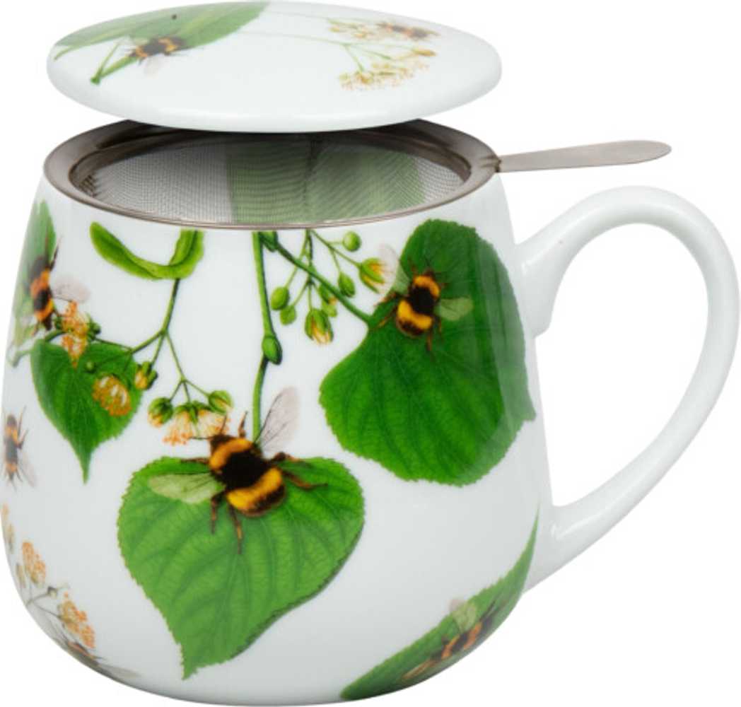 Bild von Könitz Teetasse mit Sieb und Deckel Bumblebees on leave