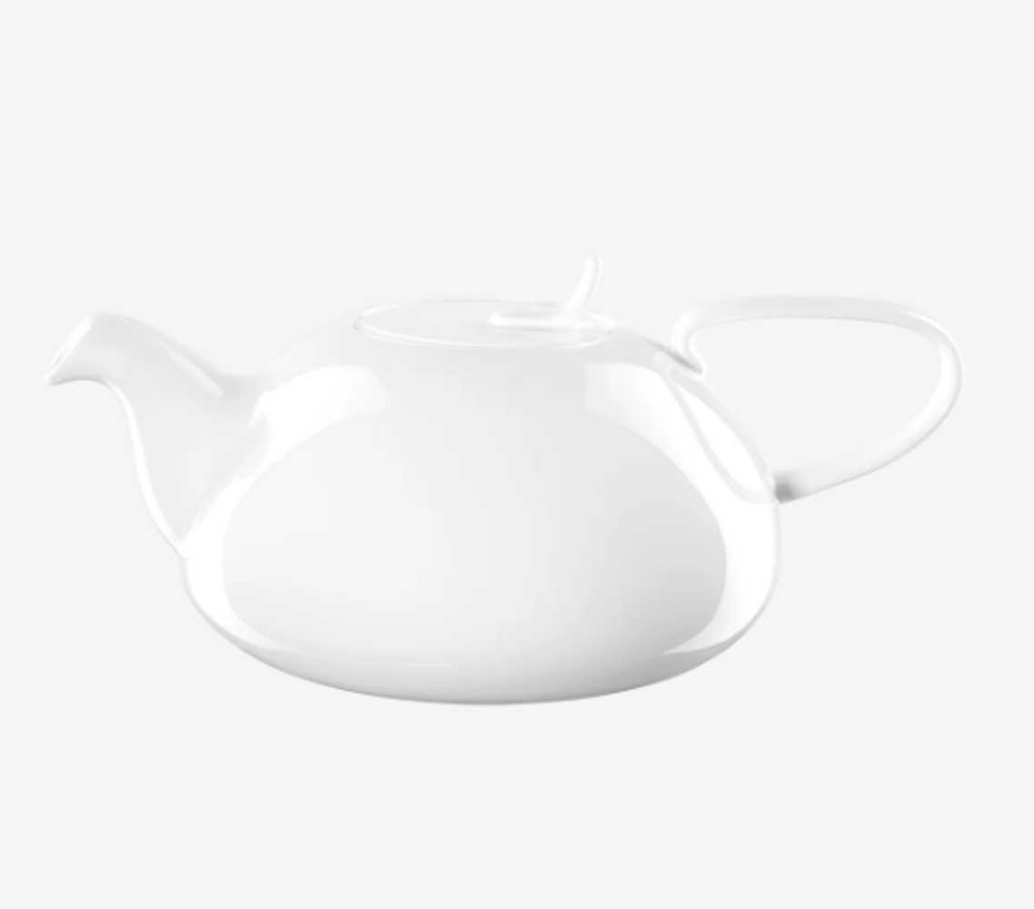 Bild von ASA a table Teekanne weiß 1 L Fine Bone China mit Edelstahlfilter