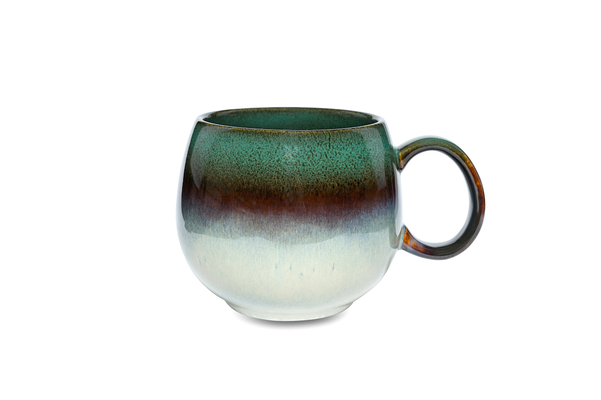 Bild von MAOCI Jumbotasse grün rot hellblau Keramik 0,5 L