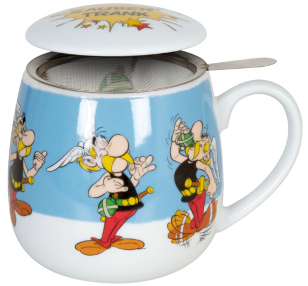 Bild von Könitz Teetasse mit Sieb und Deckel Asterix Zaubertrank