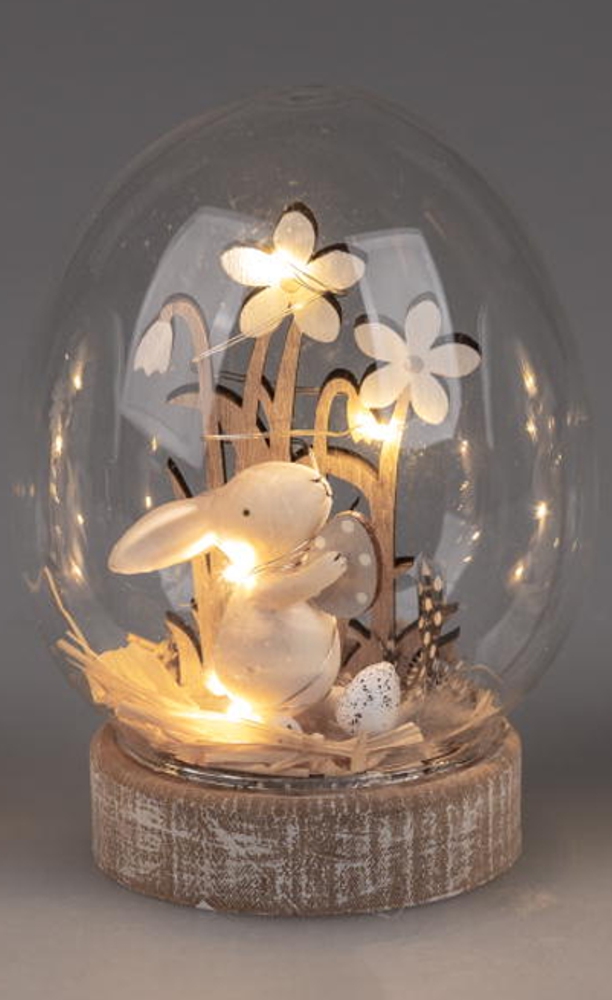 Bild von Deko-Licht LED Ostern Ei mit Hase