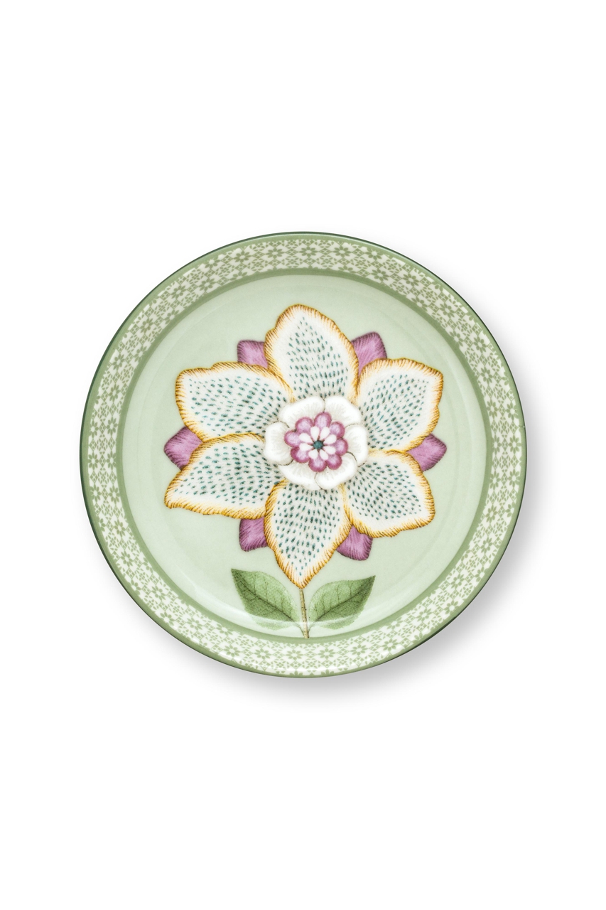 Bild von PIP Studio Mini-Teller Lily&Lotus Light Green Teetassendeckel Teebeutelablage