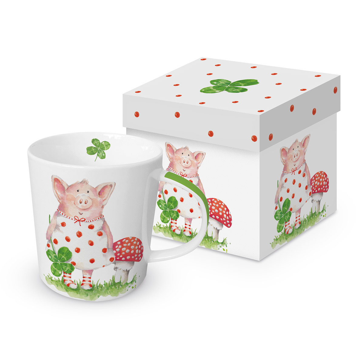Bild von PPD Tasse Lucky Piggy Trendmug Porzellanbecher mit Geschenkkarton