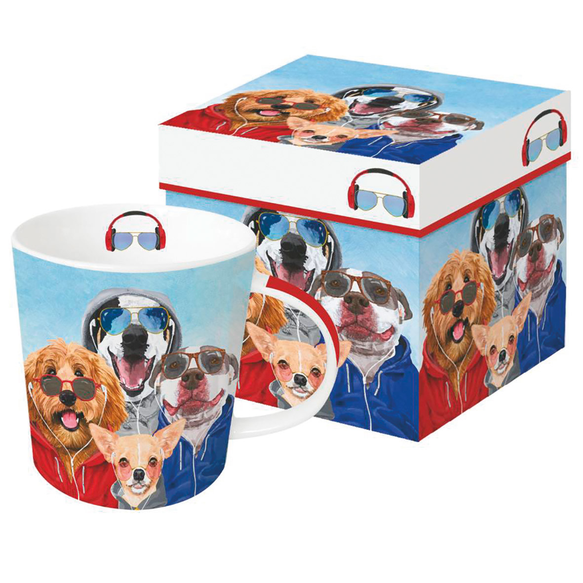 Bild von PPD Tasse Chillin Dogs Trendmug Porzellanbecher mit Geschenkkarton