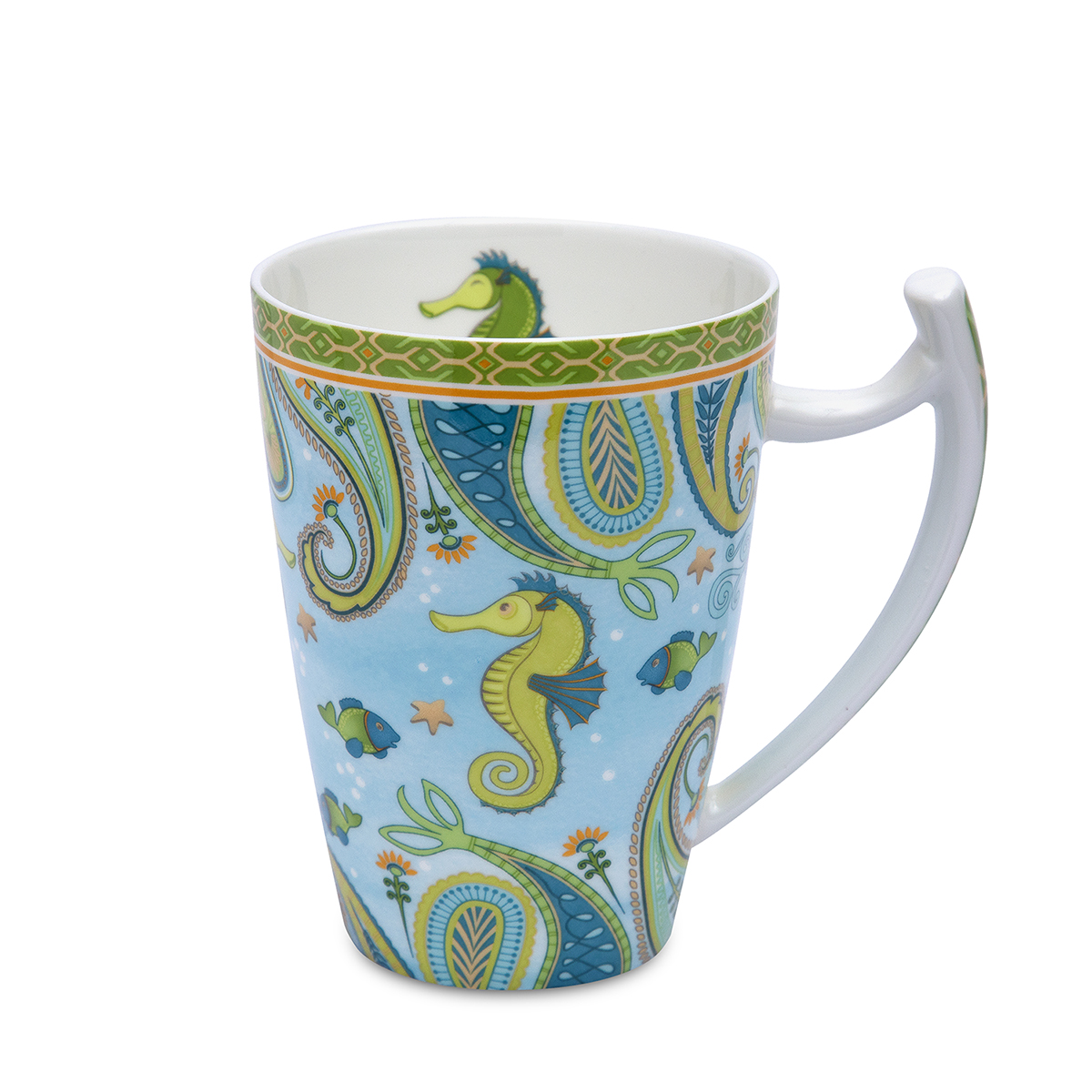 Bild von tealogic Tasse Sieglinde Jumbobecher Seepferdchen