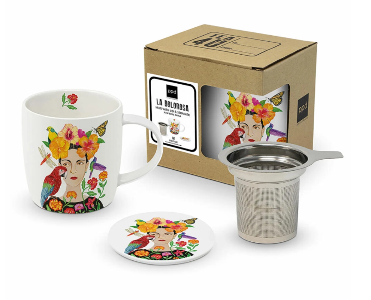 Bild von PPD La Dolorosa Teetasse mit Sieb und Deckel